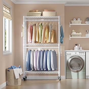 Amazon.com: VIPEK R2 Medium Heavy Duty Clothes Rack Rolling